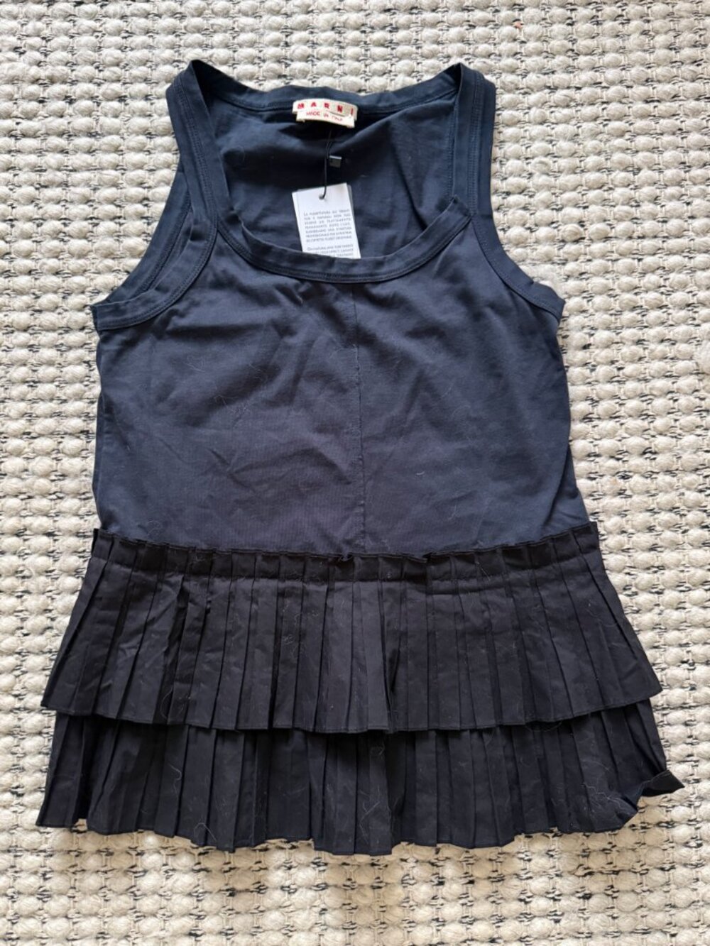 Marni Ruffle Hem Tank